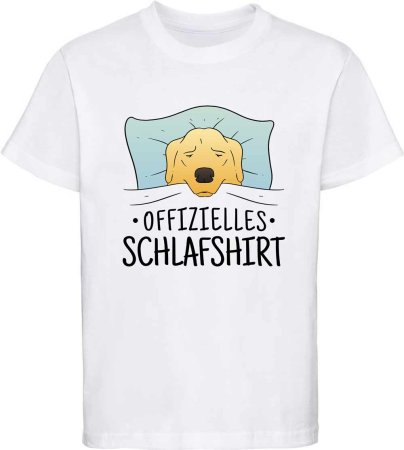 Kinder T-Shirt Offizielles Schlafshirt Hund